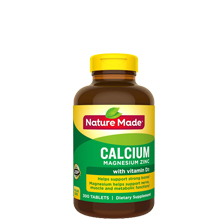 Viên uống Canxi Nature Made Calcium Magnesium Zinc Mỹ – Hộp 300 viên