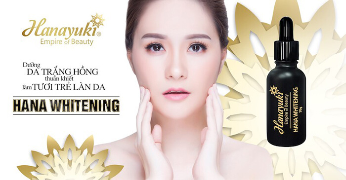 Serum Dưỡng Siêu Trắng Da Hana Whitening – Hanayuki 30g